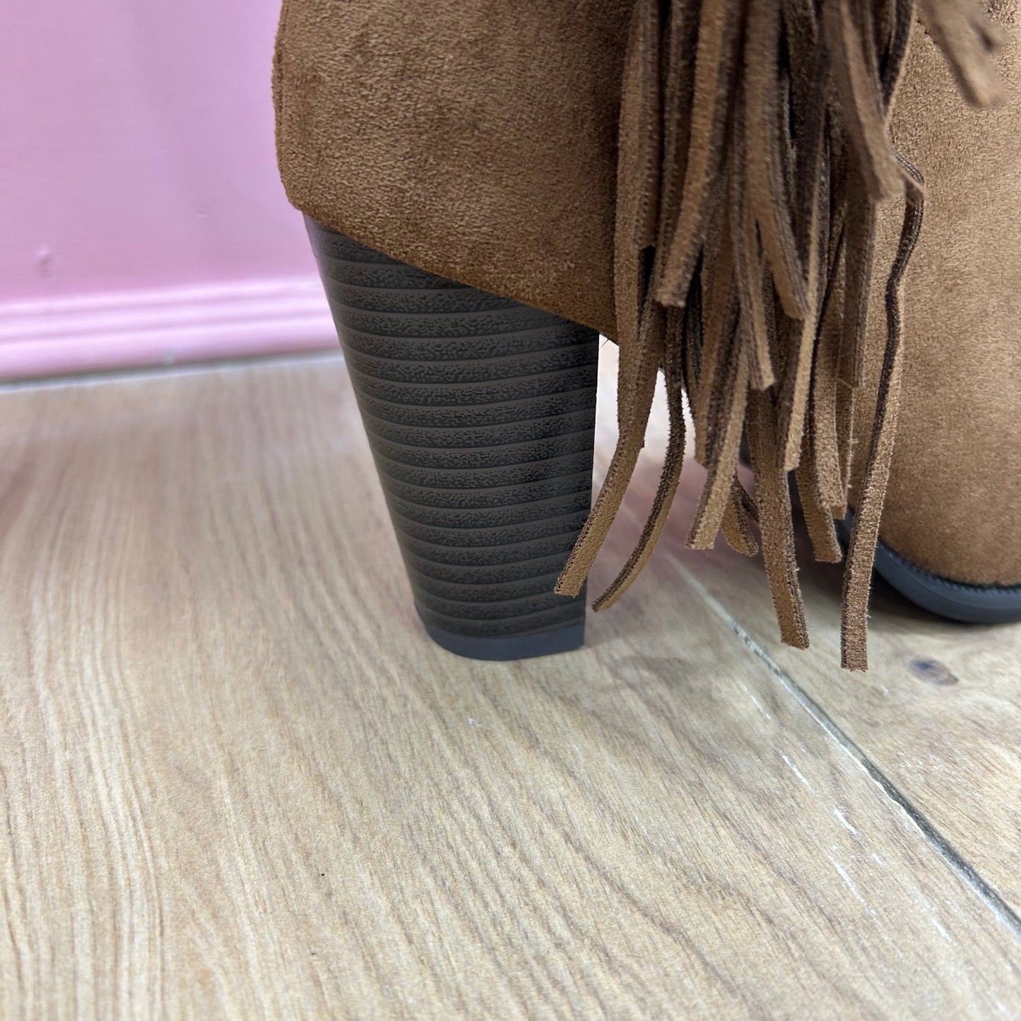 Stivale Frange Camoscio